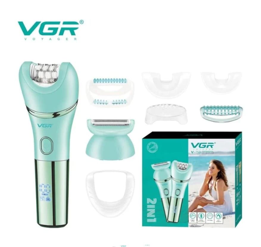 VGR V753 Multi-Purpose Shaving Machine Epilator For Women