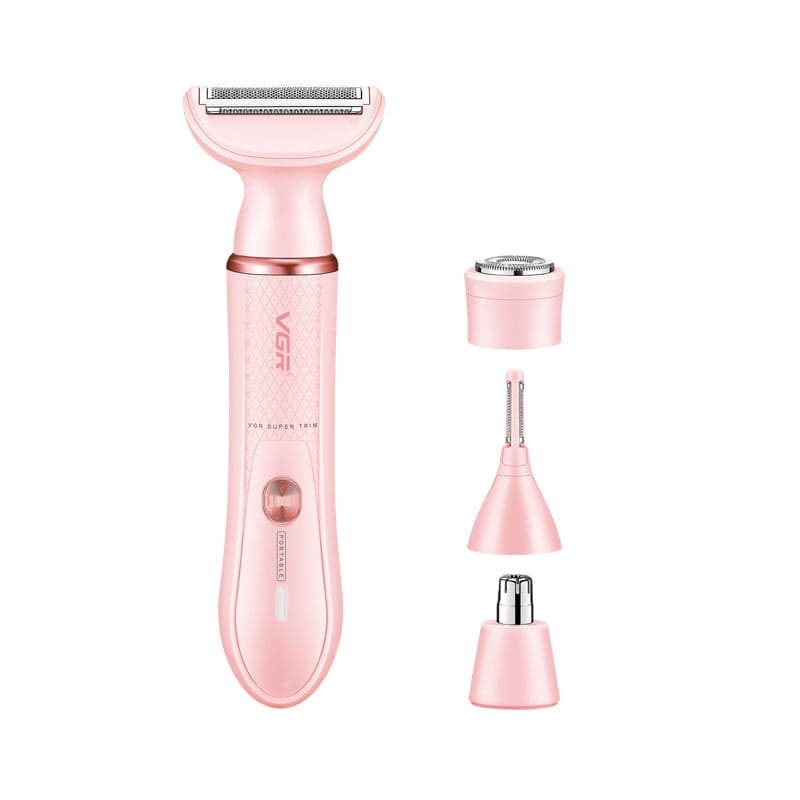 VGR V761 4-in-1 Women's Electric Shaver Set (Body, Nose, Eyebrow, and Facial Trimmer)
