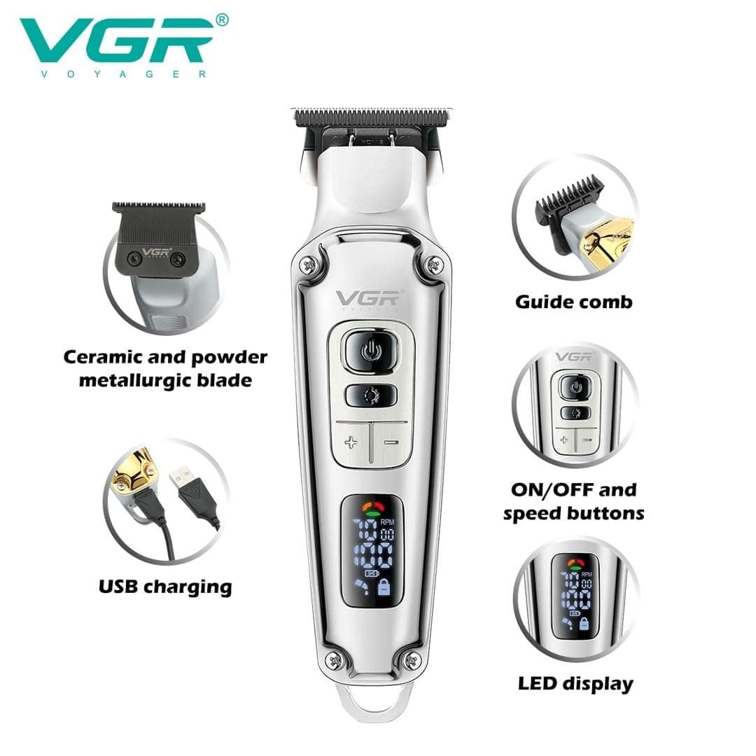 VGR V931 Professional Hair Trimmer With Digital Display view 3