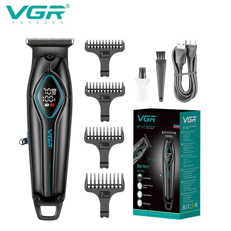 VGR V945 Professional Trimmer 180 min Runtime 4 Length Settings