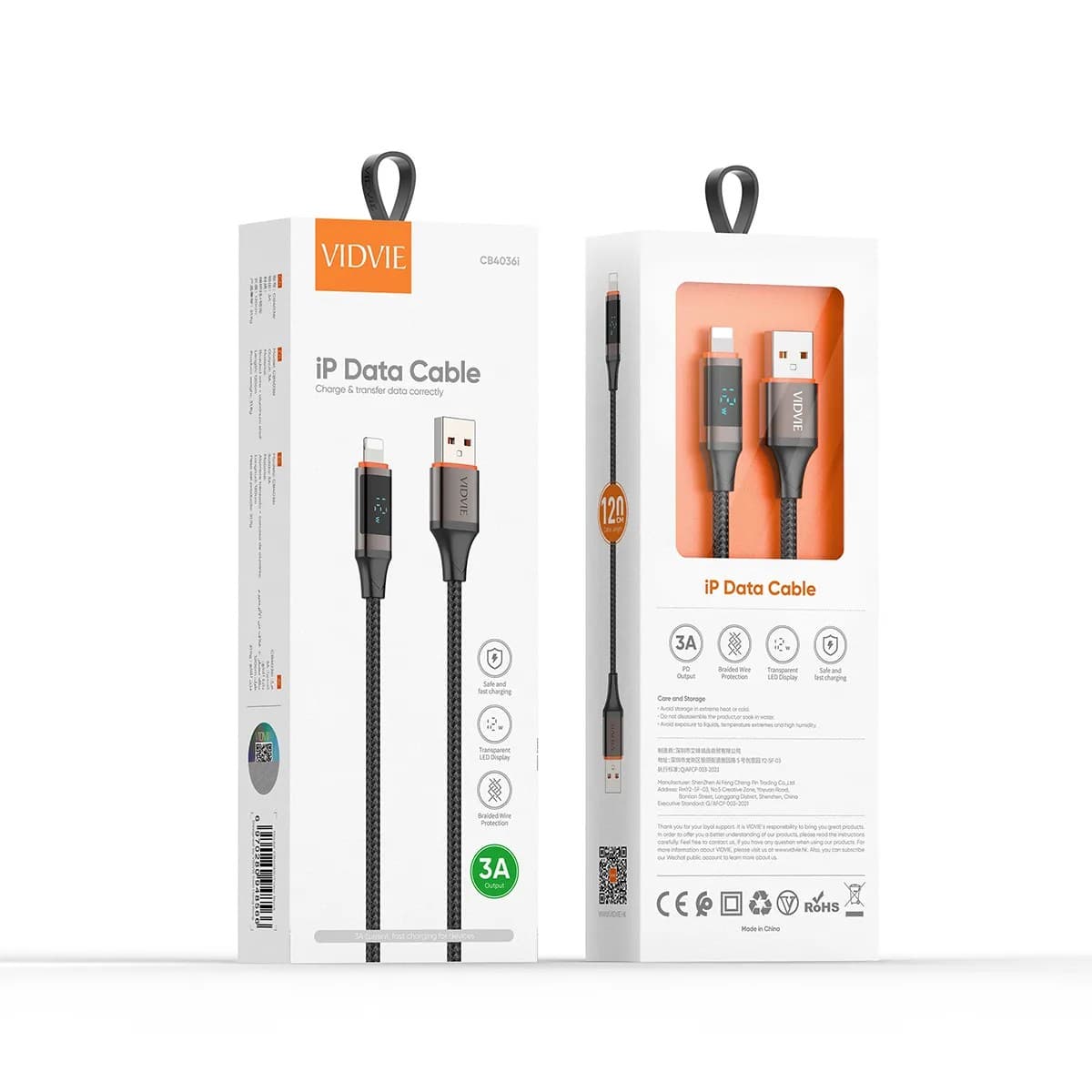 Vidvie CB4036i Digital Display iP Data Cable view 2