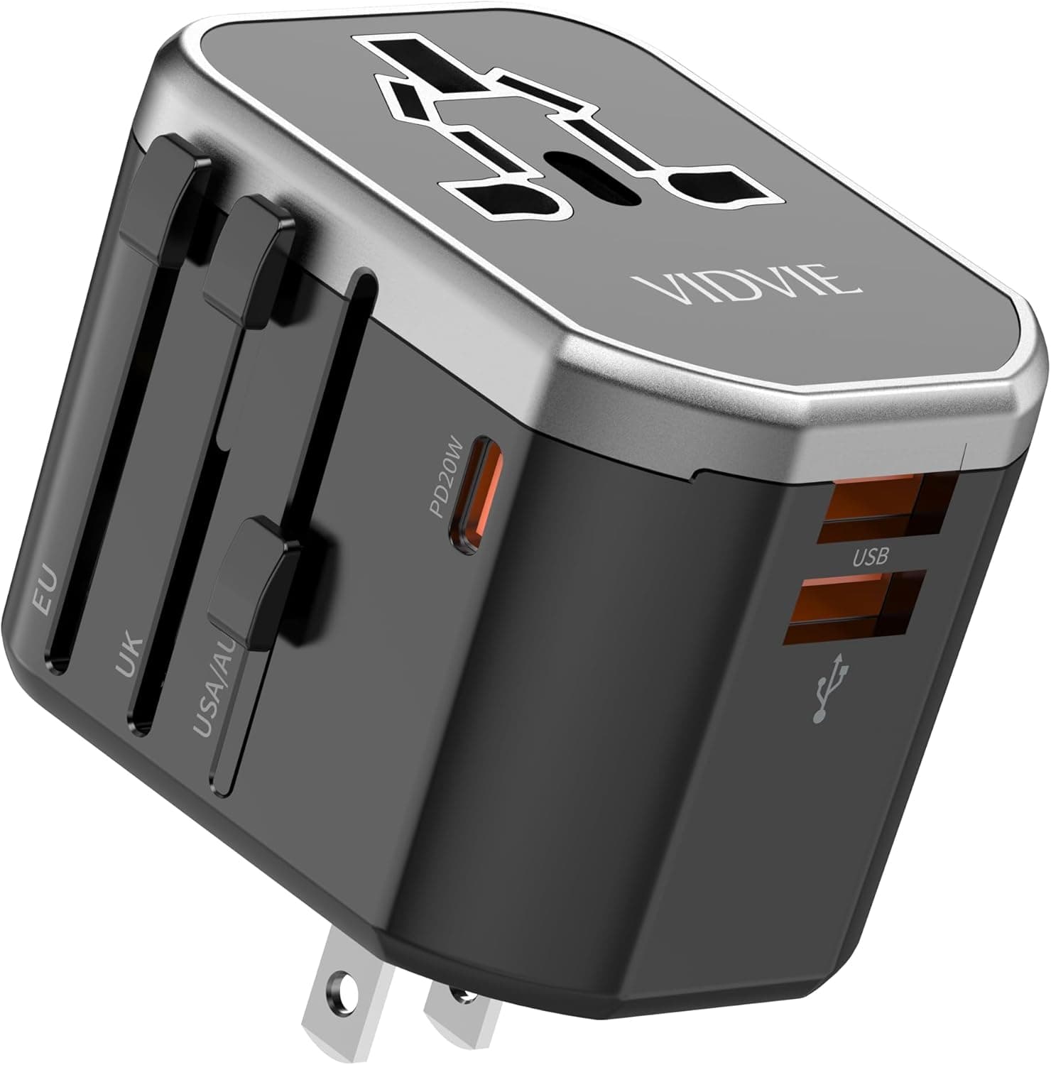 Vidvie TA4404 Universal Conversion Charger Travel Adapter view 2