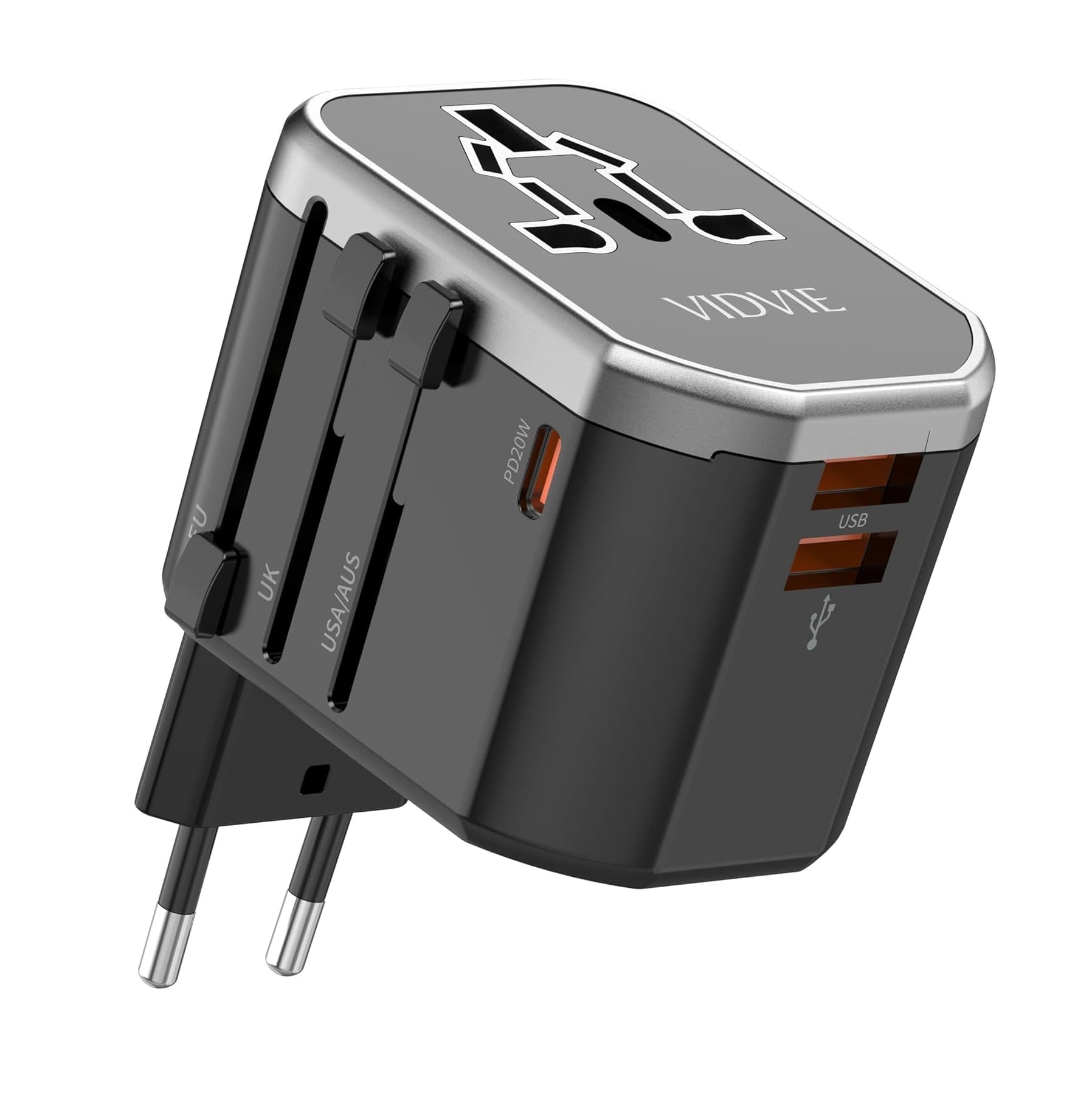 Vidvie TA4404 Universal Conversion Charger Travel Adapter