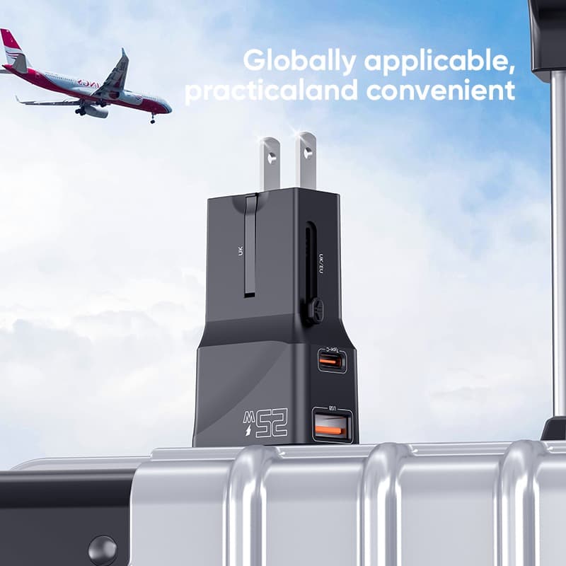 Vidvie TA4405 25W Global Universal Conversion Charger Travel Adapter view 2