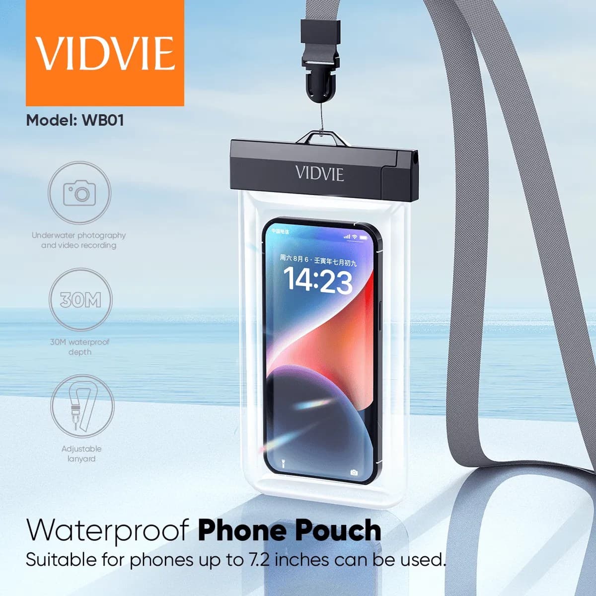 Vidvie WB01 Waterproof Mobile Phone Pouch Cover