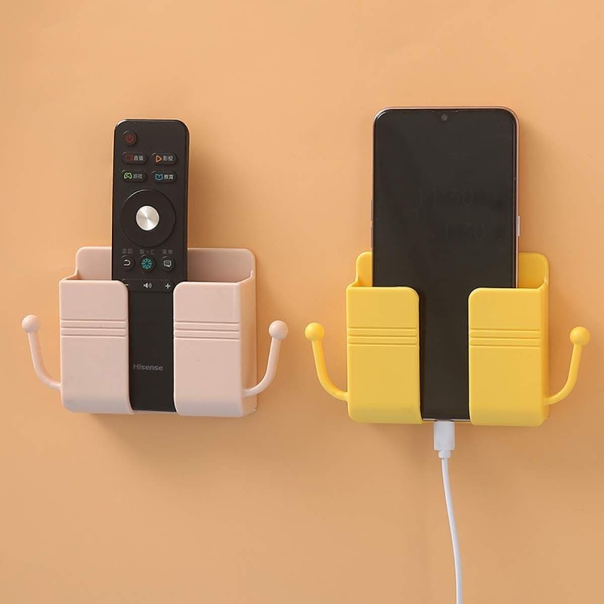 Wall Mounted Phone Charging Bracket | Stand Phone Holder Wall Mounted Mobile Charging Stand Plug Storage Box view 2
