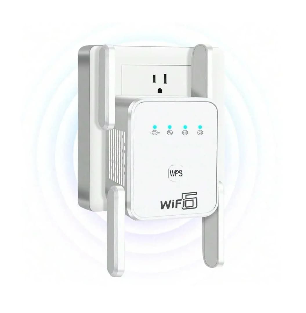 Wifi 6 AX1500 High Gain Quad Antennas Dual Band 2.4 5G Wifi Repeater Range Extender