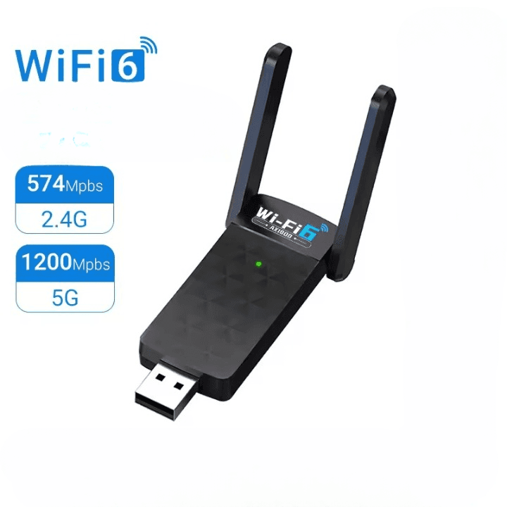 WiFi 6 Dual Band  USB 5G Wifi And Bluetooth Adapter 2 In 1