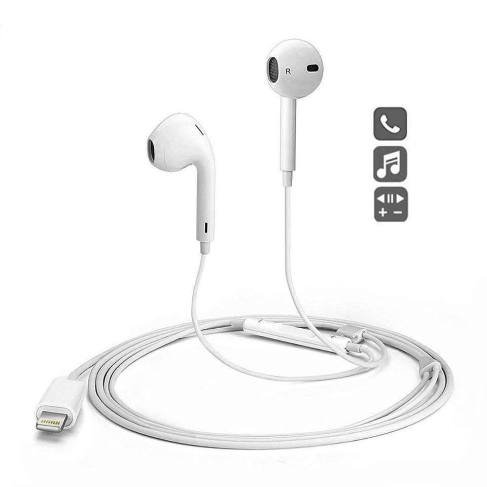 Wired Lightning iPhone Earphone With Microphone