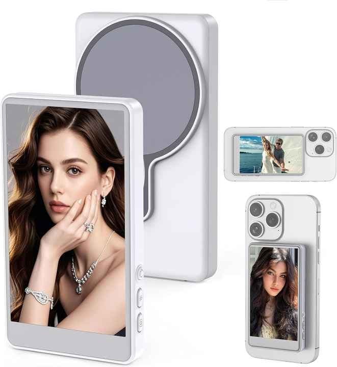 Wireless Selfie Monitor Screen Wireless Connection Using Rear Camera For Selfie Vlog Live Stream