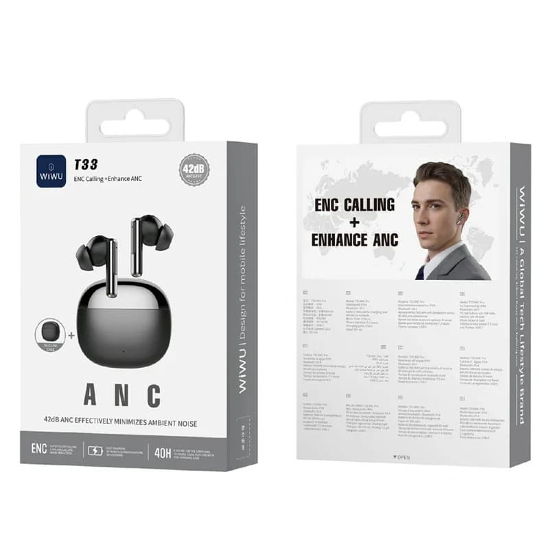 WIWU T33 ANC Pro IPX4 Waterproof ANC Wireless Earbuds view 5