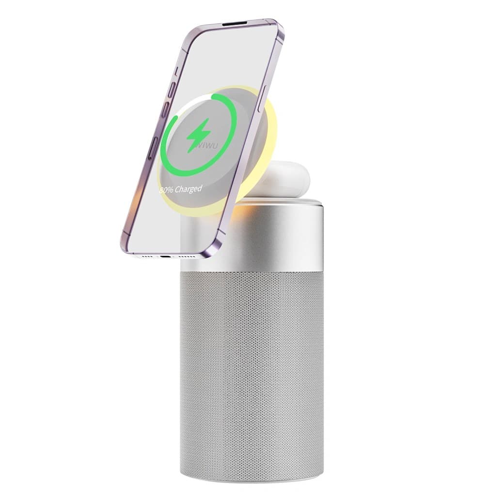 Wiwu W022 3 In 1 Wireless Charger Speaker
