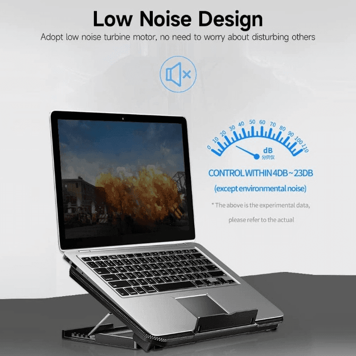 X2 Laptop Cooling Pad 4-Level Adjustable Height Laptop Cooler Stand view 3