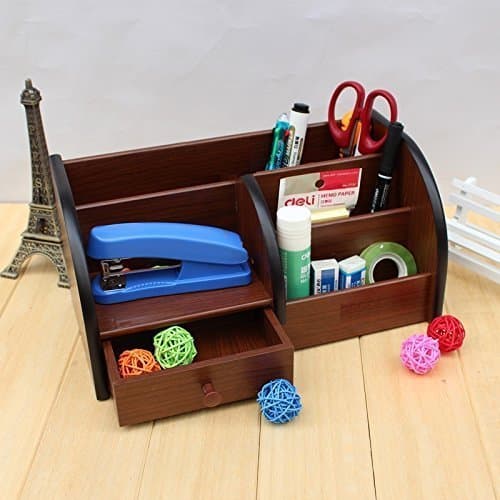 XL 5018 Wooden Pen Holder With Drawer -