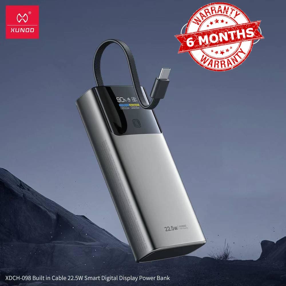 Xundd XDCH 098 10000mAh Smart Digital Display 22.5 Watt Powerbank