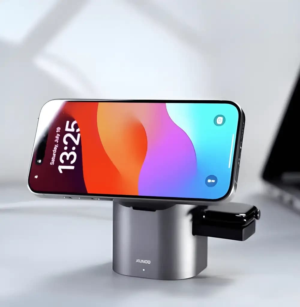 XUNDD XDCH120 3-in-1 Magnetic Wireless Charger Stand view 2