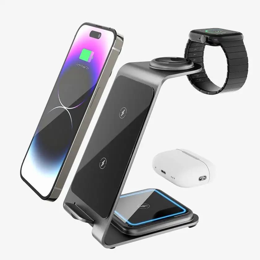 Y93 Portable 15W 3 In 1 Wireless Charging Stand