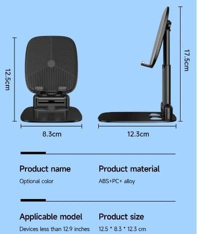 Yesplus YS 1510 Mobile Phone Tablet Desktop Stand view 5