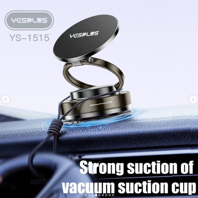 Yesplus YS-1515 Ultra-Stable Magnetic Phone Mount N58 Strong Magnet & Vacuum Suction Base view 4