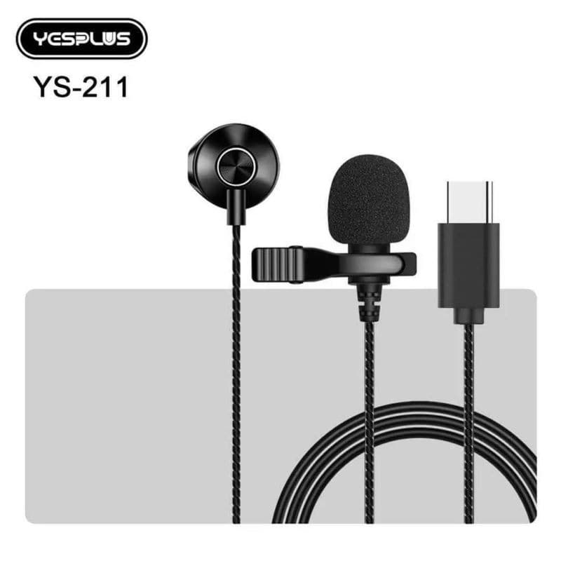 YesPlus YS-211 Type C Earphone With Lavalier Microphone Type C