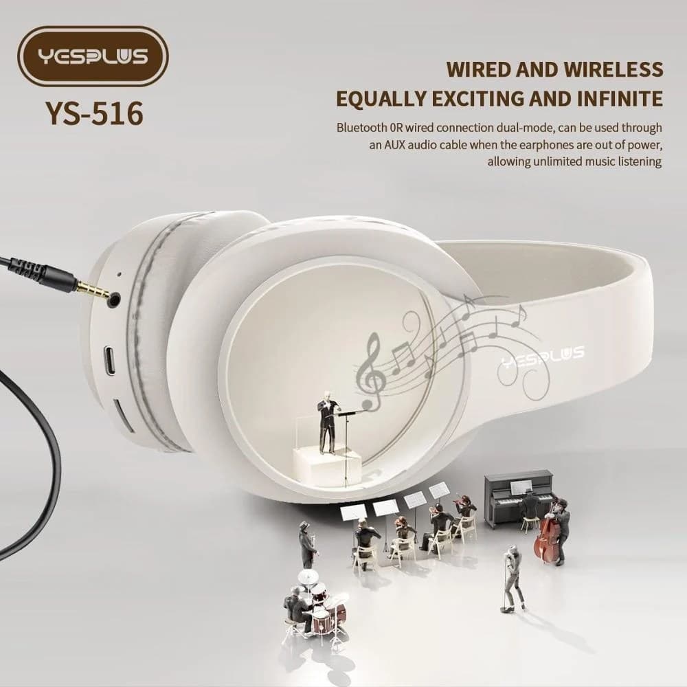 Yesplus YS 516 Wireless Bluetooth Headphone view 2