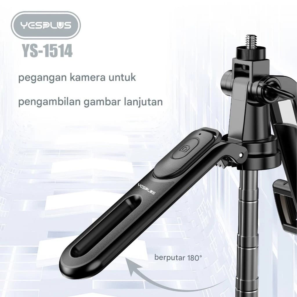 Yesplus YS1514 Tripod Selfie Stick Bluetooth – 1.8 Meter Portable Tripod With Remote view 4