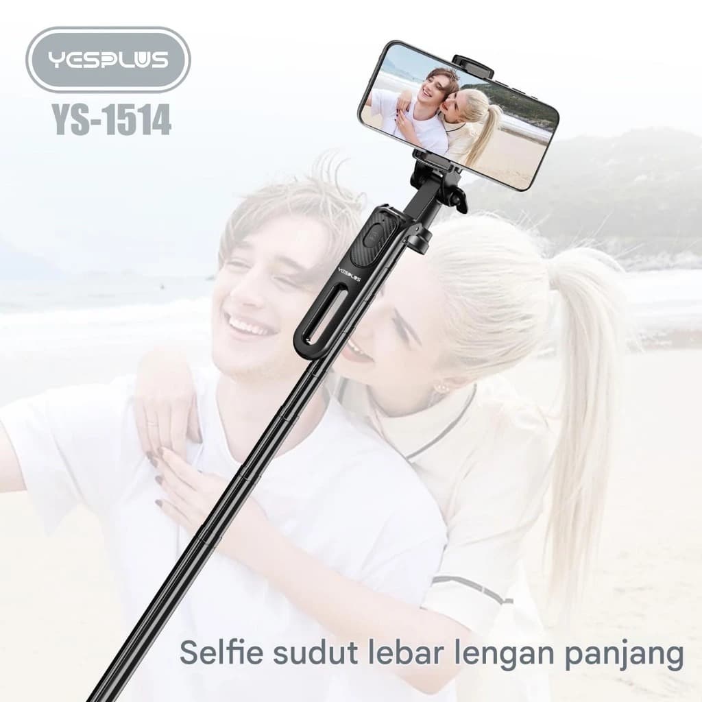Yesplus YS1514 Tripod Selfie Stick Bluetooth – 1.8 Meter Portable Tripod With Remote view 2
