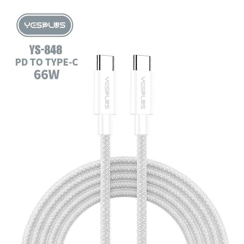 Yesplus YS848 Type C To C 66 Watt Mobile Charger Data Cable