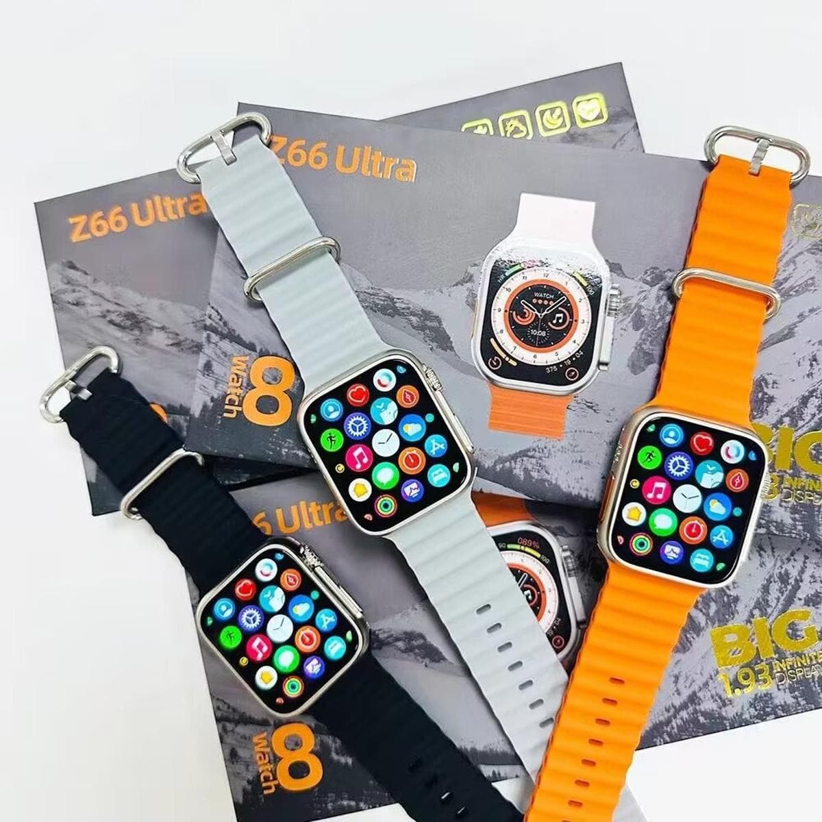 Z66 Ultra Smart Watch Bluetooth Dial Call Heart Rate Function