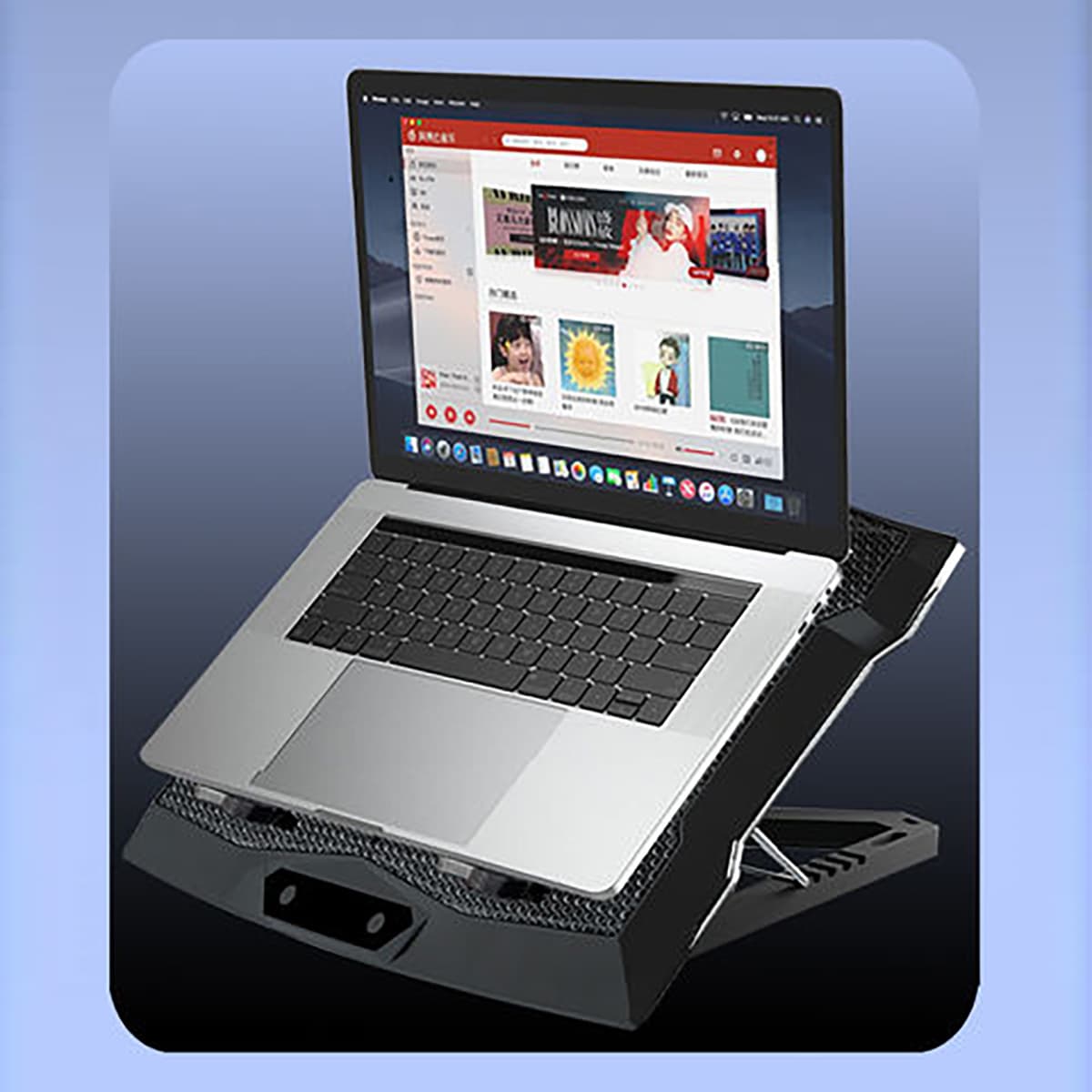 Z8 8 Fan Laptop Cooler Stand view 4