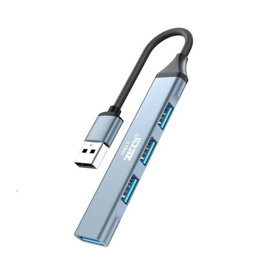 Zeqi ZE-U401 4-Port USB High-Speed USB Hub for Multiple Device Connectivity