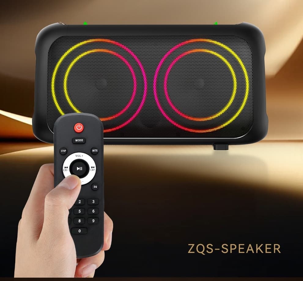 ZQS L17 Outdoor Portable Karaoke Bluetooth Speaker 40W With Two Microphones view 4