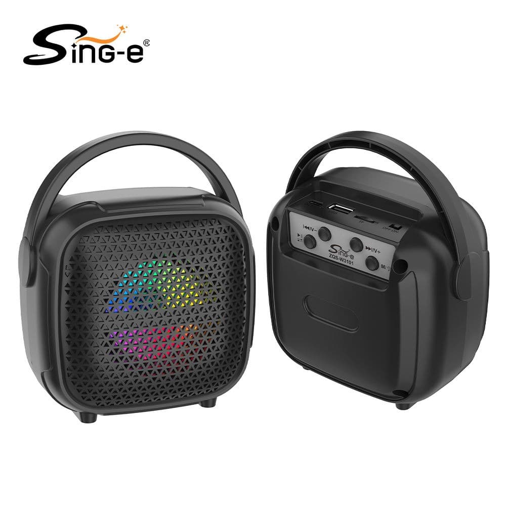 ZQS-W3101 Portable Bluetooth Speaker With RGB LED Lighting And Microphone view 3