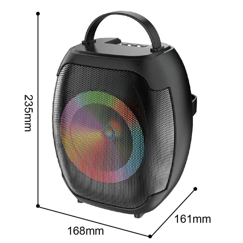 ZQS W4107 Portable Bluetooth Speaker RGB Lights Dual Mics & Affordable Party Sound view 3