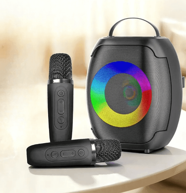 ZQS W4107 Portable Bluetooth Speaker RGB Lights Dual Mics & Affordable Party Sound