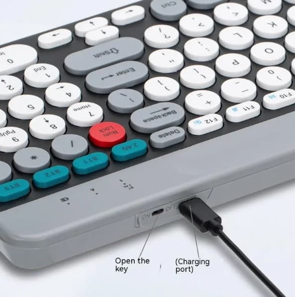 ZYG806 Wireless Multi-Device Bluetooth & 2.4G Dual-Mode Keyboard And Mouse Set view 3
