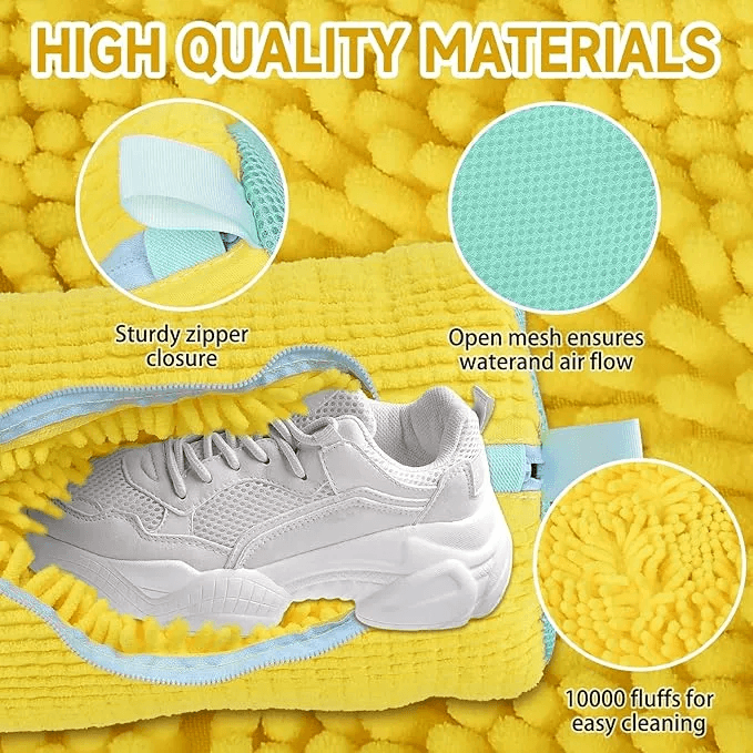 Shoe Wash Bag Washing Machine Laundry Bag Shoes Washing Bag Laundry Net for Trainers Shoe Wash Bag with Brushes Laundry Net Wash Bag Shoes — image 2