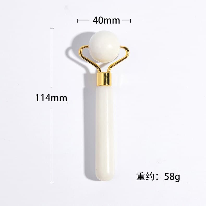 3 Sets Handheld White Green Quartz Jade Roller Gua Sha Beauty Facial Massage — image 5