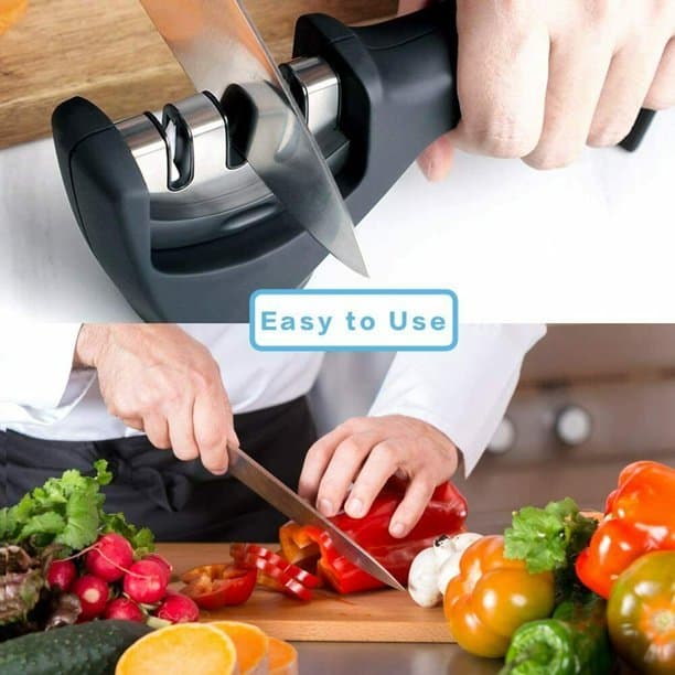 3 Stages Knife Sharpener Ceramic Tungsten Kitchen Knives Blade Sharpening System Tool — image 3