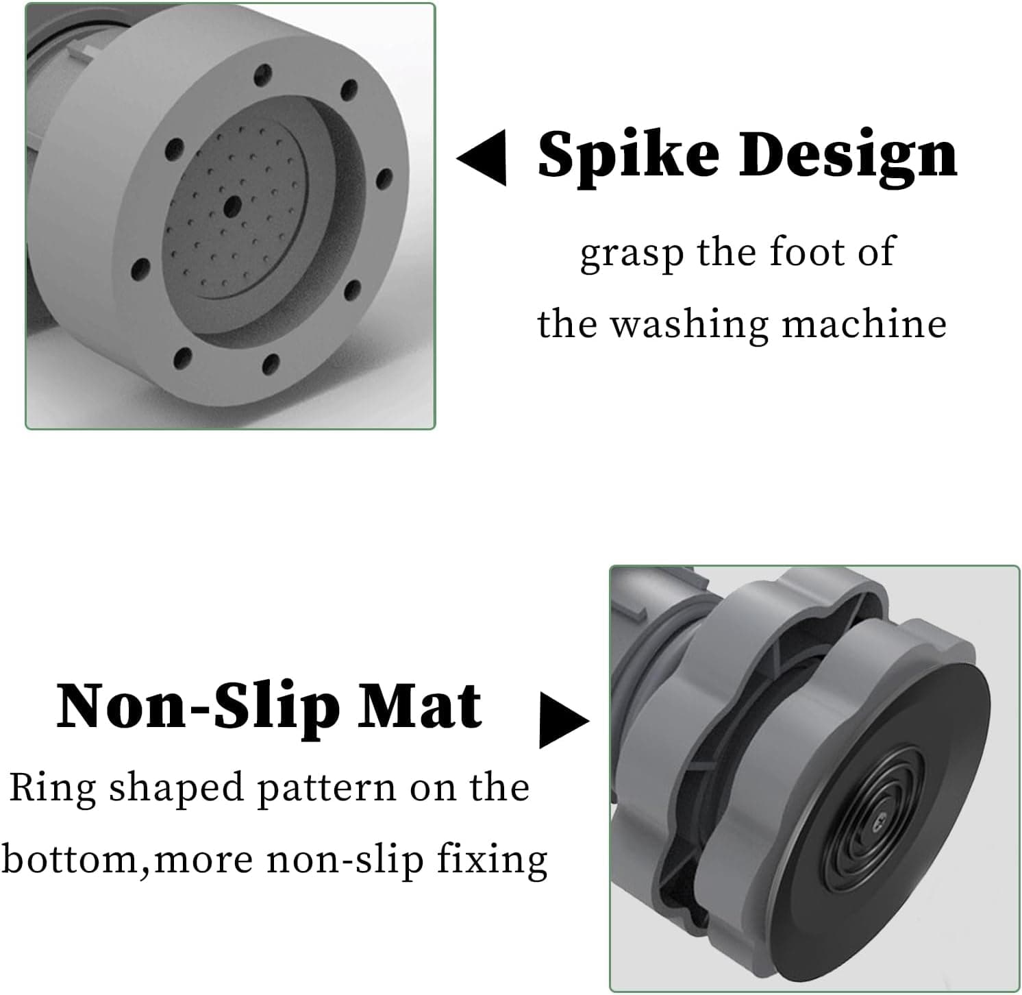 4 Piece Washing Machine Anti Vibration Pads Stand — image 2