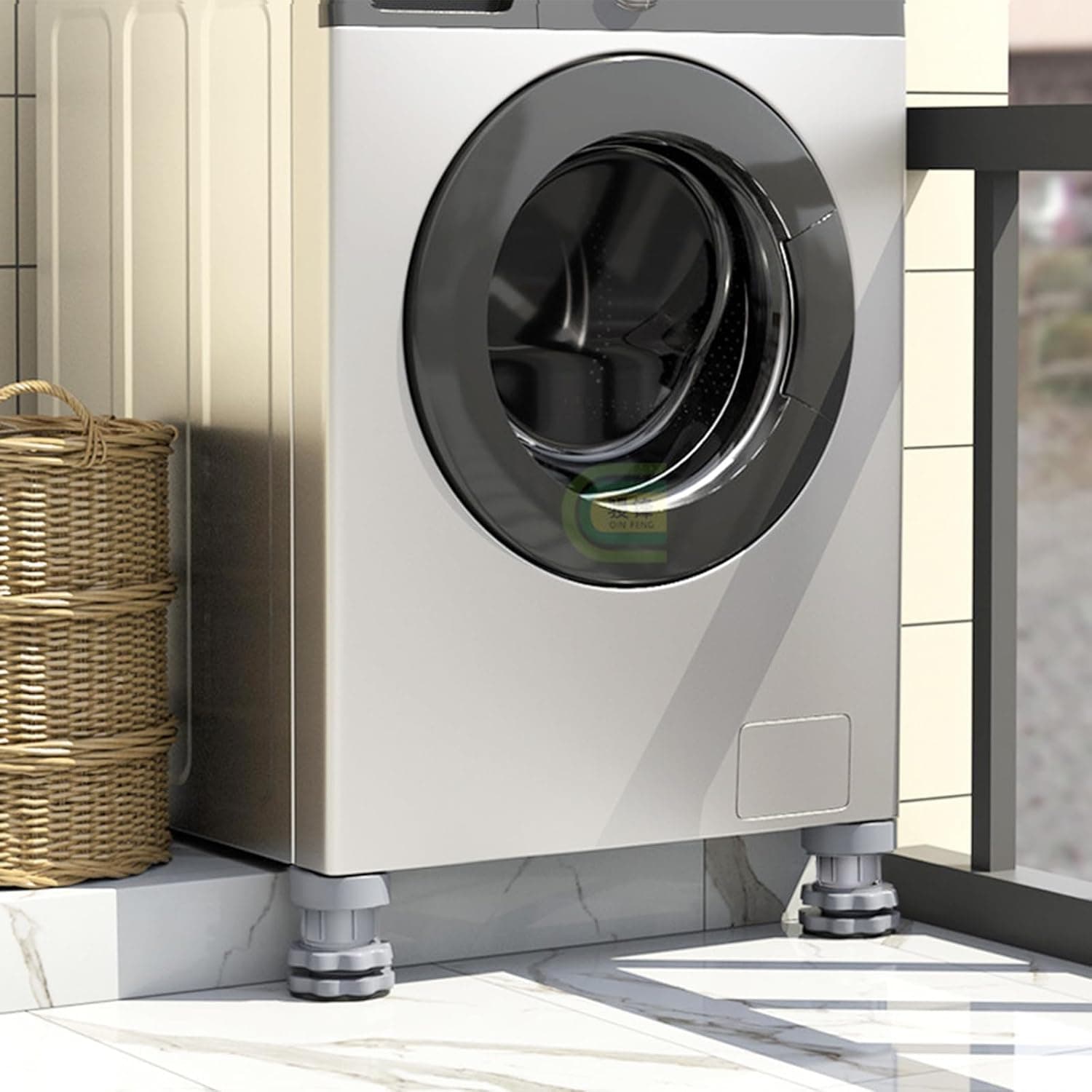 4 Piece Washing Machine Anti Vibration Pads Stand — image 4