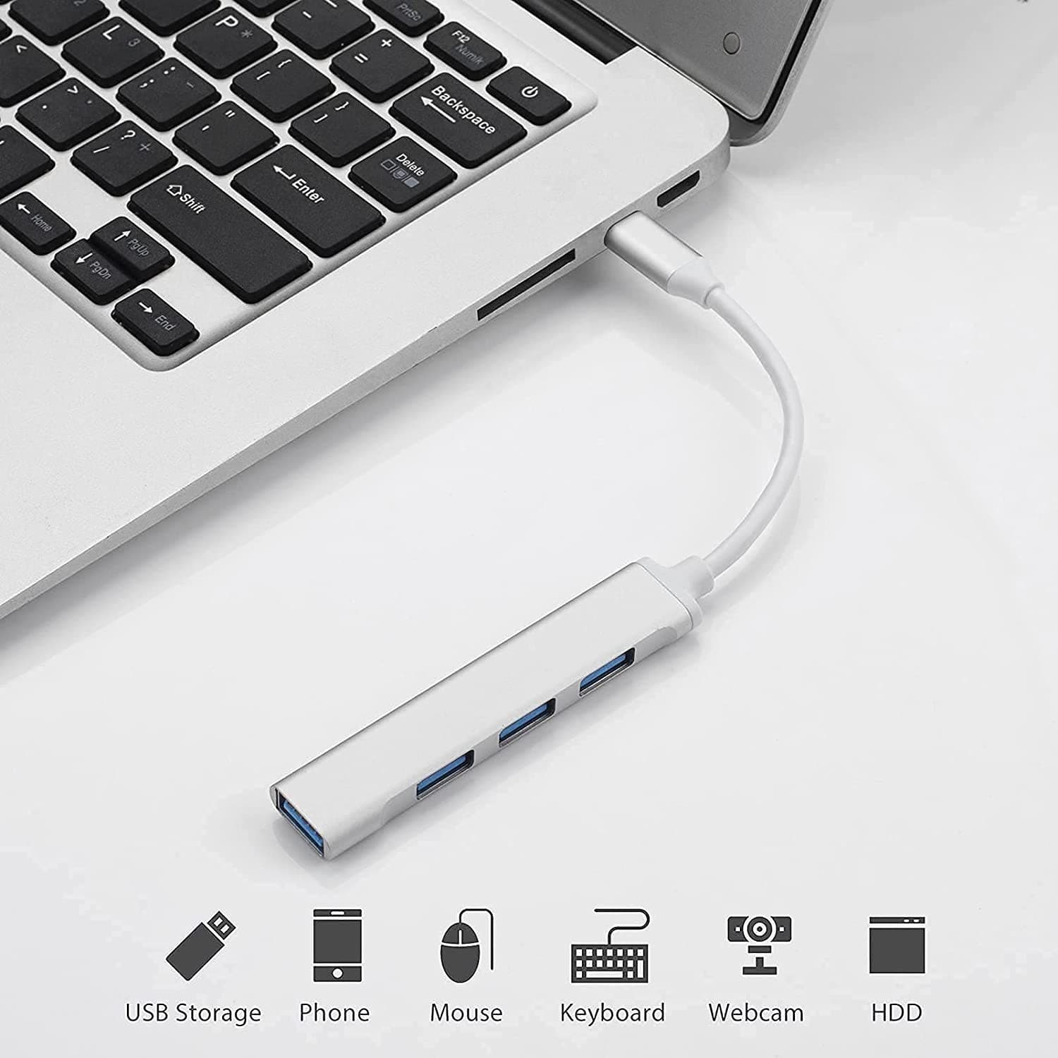 4 Port Aluminum Metal Type C Hub — image 4