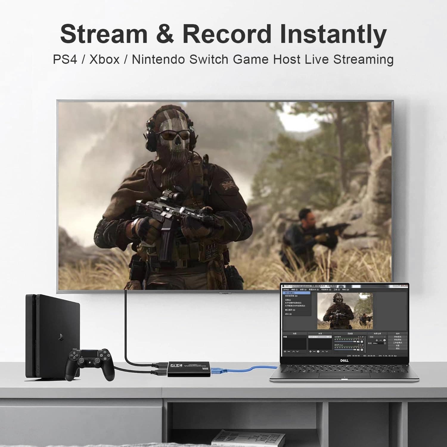 4K HDMI Video Capture Card USB 3.0 1080P 60FPS Video Recorder — image 3