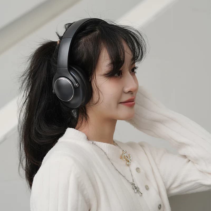 Abingo BT80NC Hybrid ANC Active Noise Cancelling Bluetooth Headphone — image 4