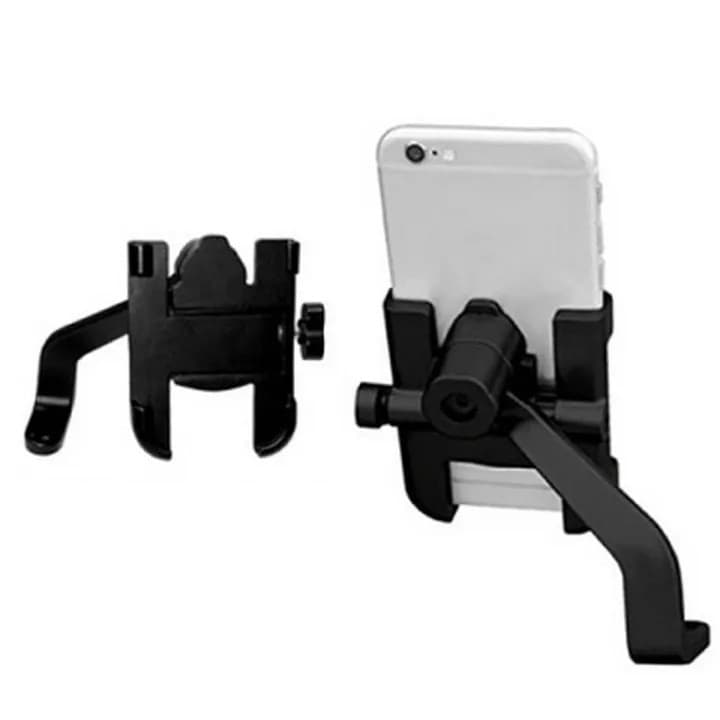 Bike Scooter Mirror Mobile Holder Full Metal Body Phone Holder — image 2
