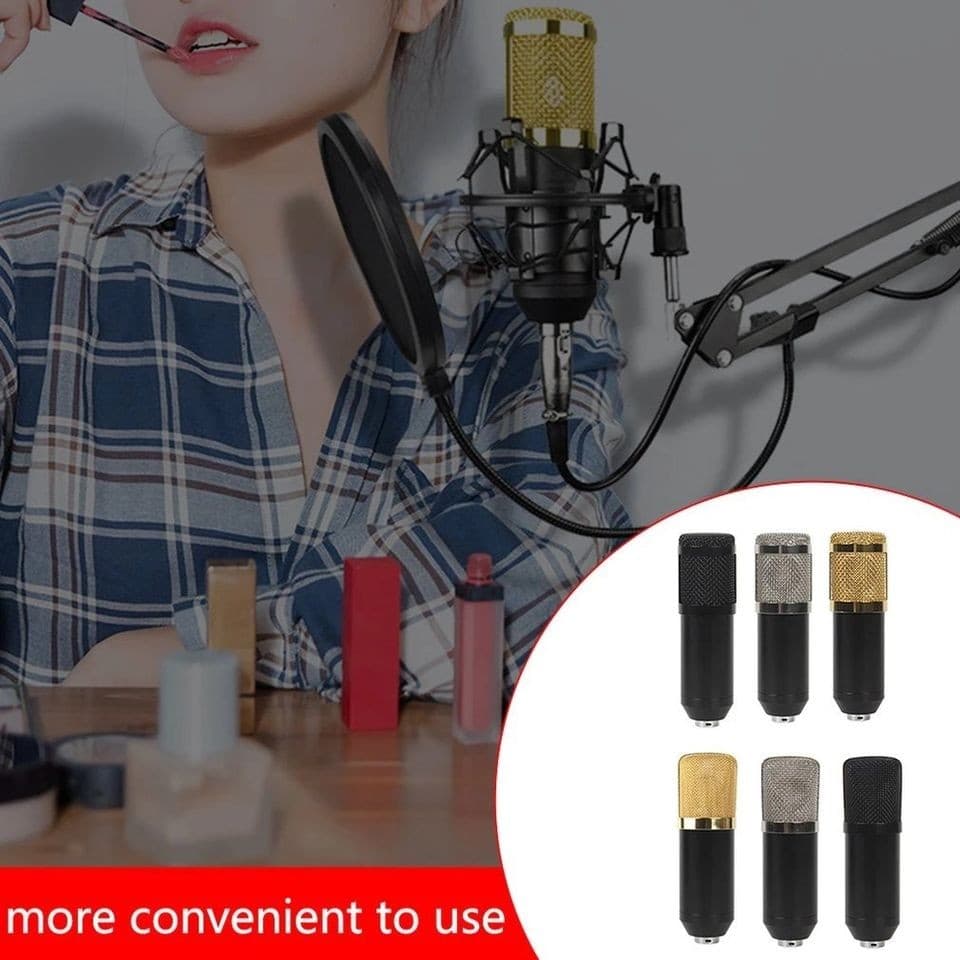 BM800 Condenser Microphone Host Computer Recording Stand Large Diaphragm Live Broadcast — image 2