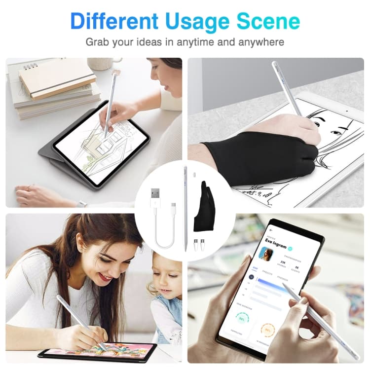BP16AP Bluetooth Rechargeable iOS Stylus Pen Pencil With Palm Rejection — image 4