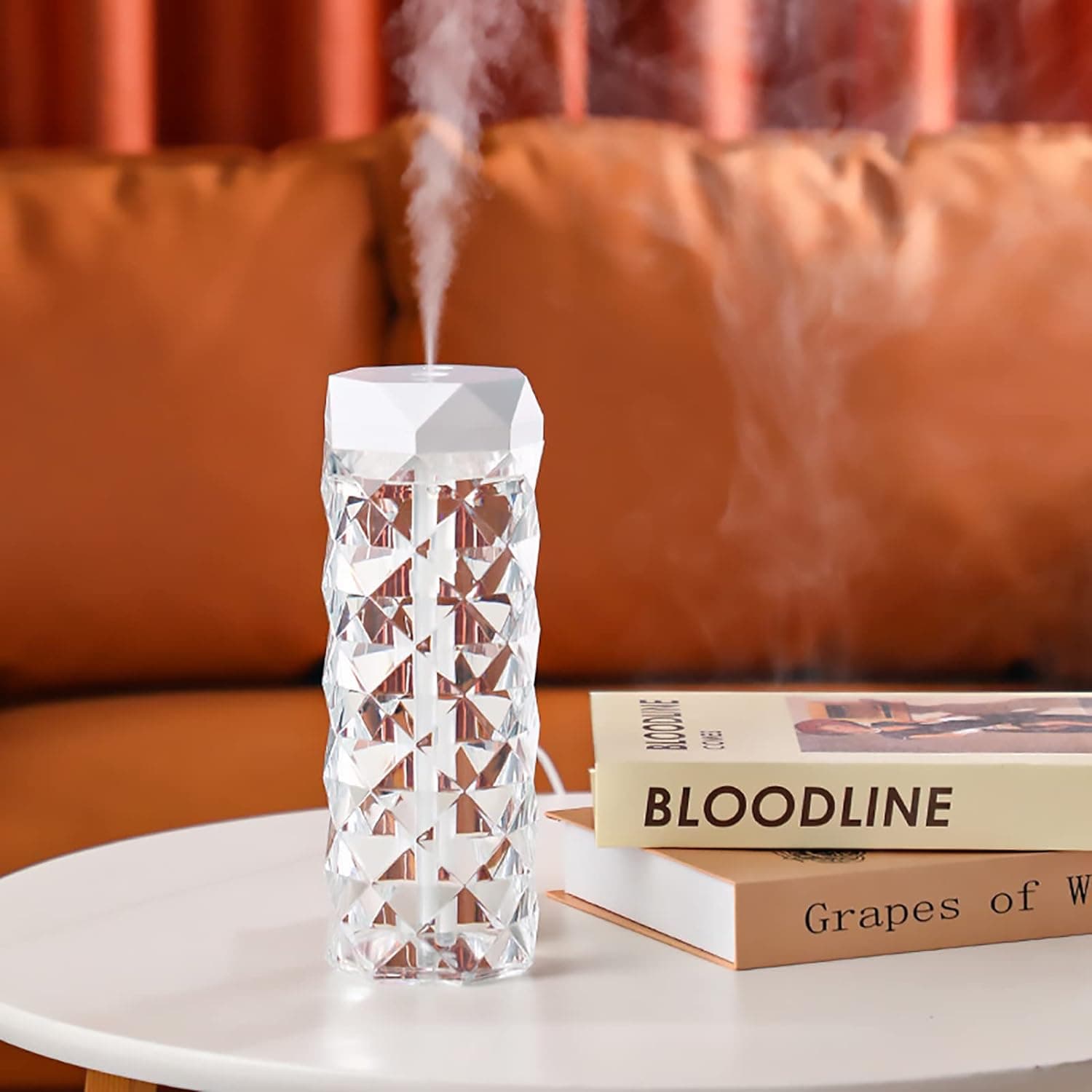 Crystal Lamp Cool Mist Humidifier With 7 Colors Touch Control 400 ML — image 2