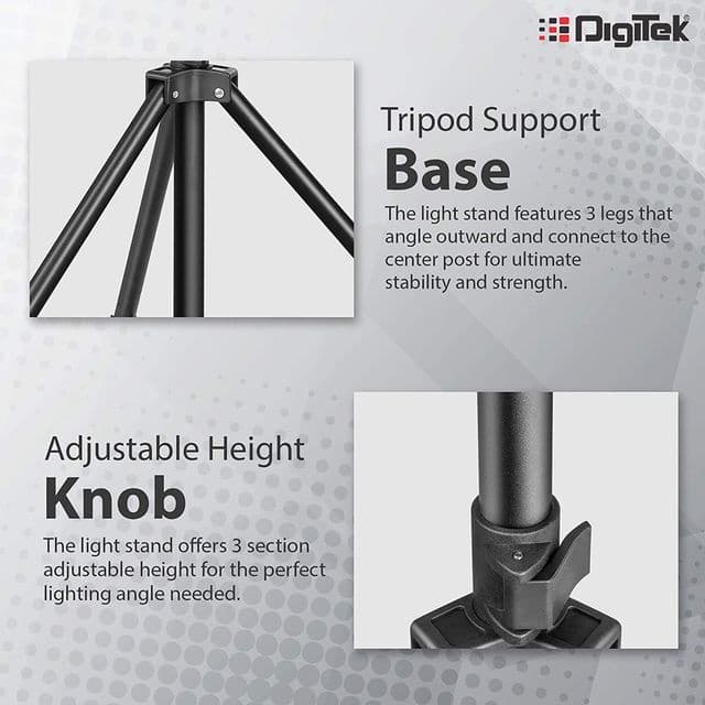 Digitek DLS 009 FT 275cm Adjustable Tripod Shock Absorption Spring Mechanism — image 3