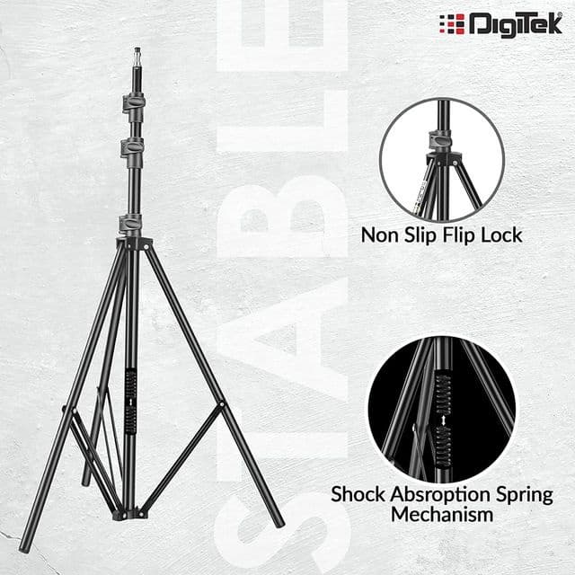 Digitek DLS 009 FT 275cm Adjustable Tripod Shock Absorption Spring Mechanism — image 4